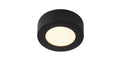Lucide BRICE LED bathroom ceiling light, round 8W dimmable 3000K IP44 Matt Black Ø117mm