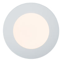 Lucide BRICE LED bathroom ceiling light, round 8W 3000K dimmable, IP44 White Ø117mm