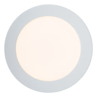 Lucide BRICE LED bathroom ceiling light, round 18cm, dimmable 12W 3000K, IP44 White