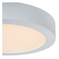 Lucide BRICE LED bathroom ceiling light, dimmable 15W 3000K, IP44 round 24cm White modern design