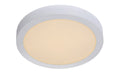 Lucide BRICE LED bathroom ceiling light, dimmable 30W 3000K, round 300mm, IP44, White finish