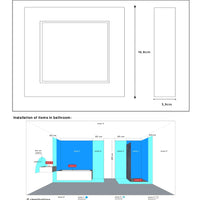 Lucide BRICE LED bathroom ceiling light, dimmable 15W 3000K, IP44, square Matt White finish