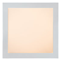 Lucide BRICE LED bathroom ceiling light, dimmable 30W 3000K, IP44, White, modern square design