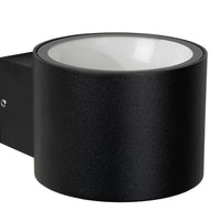 Lucide OXFORD LED wall light indoor outdoor, IP54 Black aluminum, G9 socket uplight & downlight