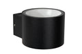 Lucide OXFORD LED wall light indoor outdoor, IP54 Black aluminum, G9 socket uplight & downlight