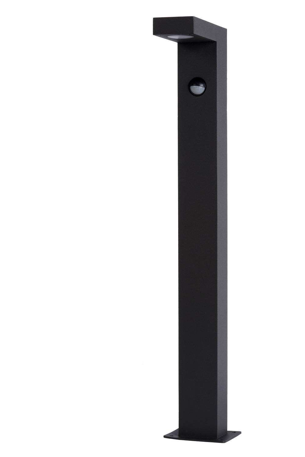 Lucide TEXAS-IR LED bollard light 7W 3000K IP54 with motion and day/night sensor Dark Grey