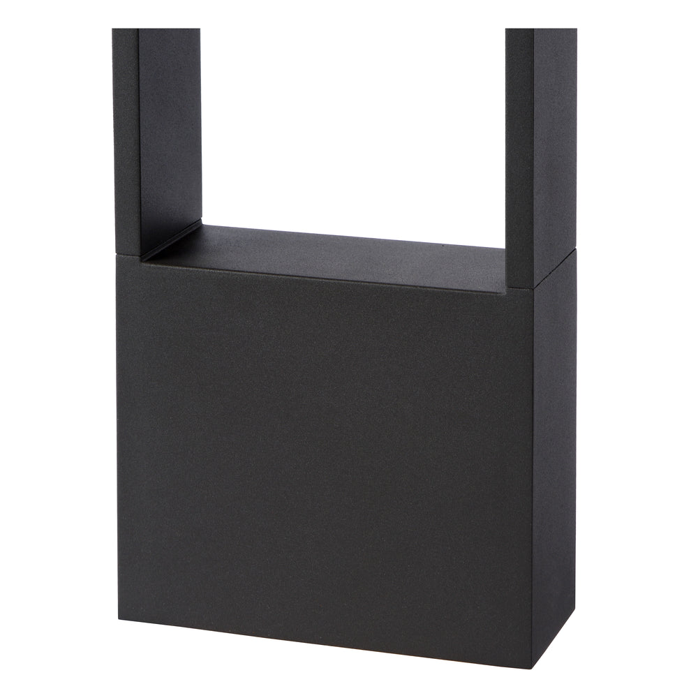 Lucide GOA LED bollard light 10W 3000K IP54 Dark Grey outdoor garden lighting