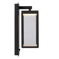 Lucide CLAIRETTE LED wall light 13W 3000K IP54 with PIR motion sensor and anthracite housing