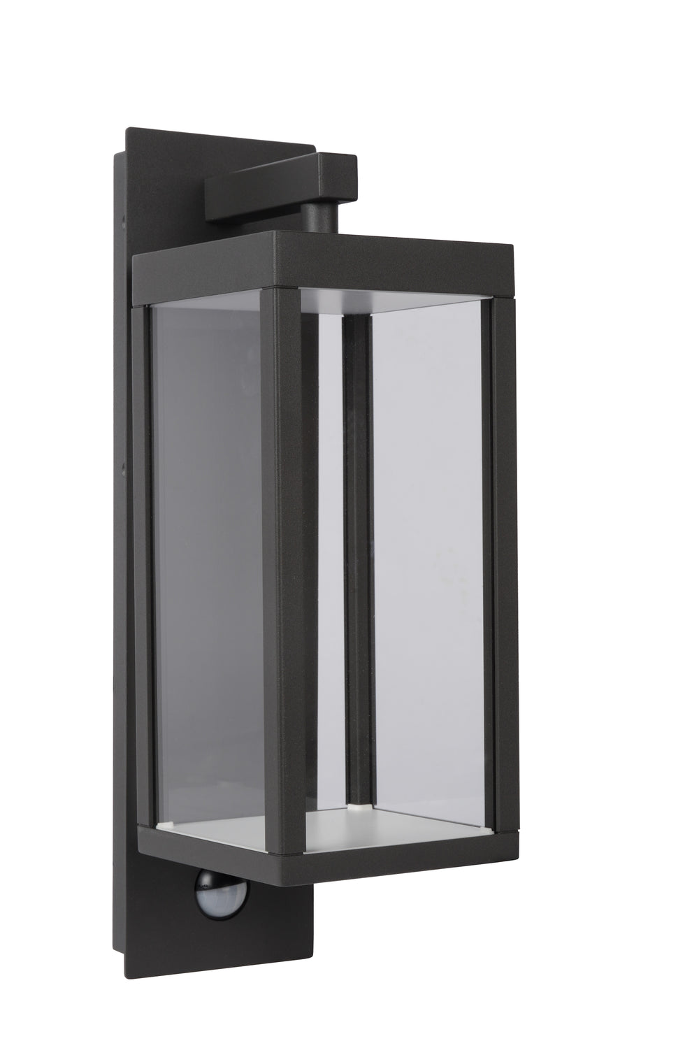 Lucide CLAIRETTE LED wall light 13W 3000K IP54 with PIR motion sensor and anthracite housing
