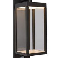 Lucide CLAIRETTE LED wall light 13W 3000K IP54 with PIR motion sensor and anthracite housing