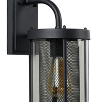 Lucide Makkum wall light, 1xE27, IP23 outdoor indoor lamp, Matt Black metal, 220-240V, 60W max