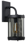 Lucide Makkum wall light, 1xE27, IP23 outdoor indoor lamp, Matt Black metal, 220-240V, 60W max
