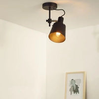 Lucide Quinny schwarz LED-Deckenstrahler 1xE27, IP20, 80 CRI, 220-240V