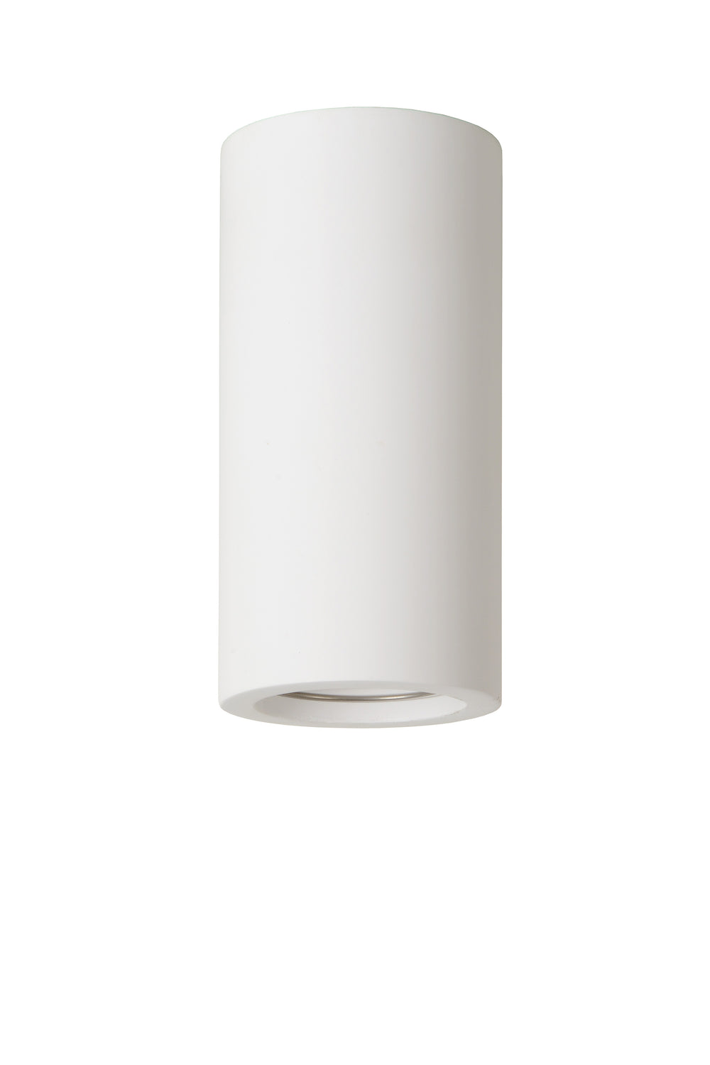 Lucide Gipsy ceiling spotlight, 1xGU10, 220-240V, IP20, White gypsum, cylindrical modern design Ø7cm