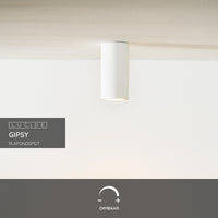 Lucide Gipsy ceiling spotlight, 1xGU10, 220-240V, IP20, White gypsum, cylindrical modern design Ø7cm
