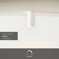 Lucide Gipsy ceiling spotlight, 1xGU10, 220-240V, IP20, White gypsum, cylindrical modern design Ø7cm