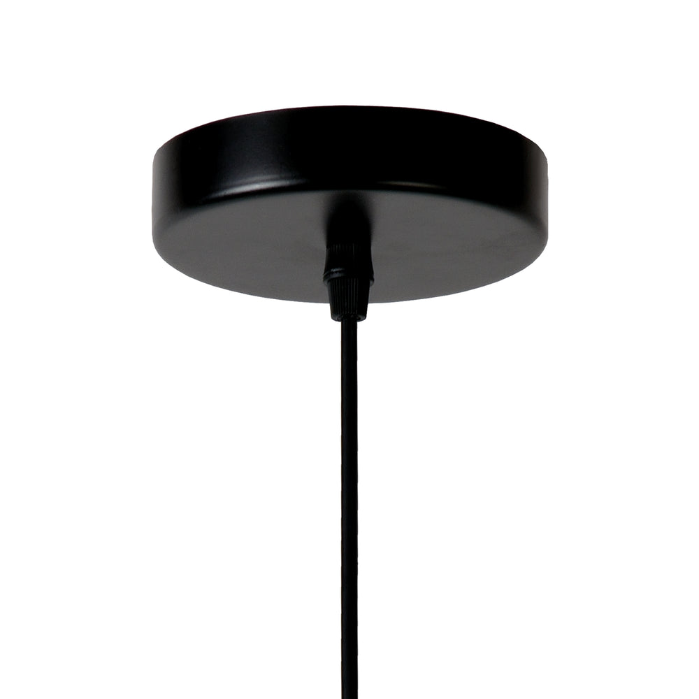 Lucide MESH hanging lamp Black Ø28cm 1xE27 modern metal pendant light IP20 height adjustable dimmable