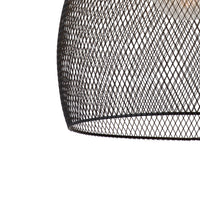 Lucide MESH hanging lamp Black Ø28cm 1xE27 modern metal pendant light IP20 height adjustable dimmable