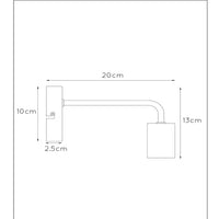 Lucide SCOTT Wandleuchte, Metall Vintage Design, 1xE27, 40W max, IP20, Matt Schwarz