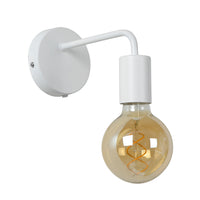 Lucide SCOTT Wandleuchte, 1xE27 Fassung, max. 40W, IP20, Metallgehäuse, mattweiße Ausführung, Vintage-Stil
