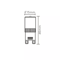 Lucide G9 LED Lampe Ø1.5cm dimmbar 2700K weiß 3.5W 1x nützliche Lumen CRI 80
