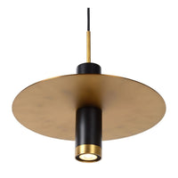Lucide SELIN 35cm Pendelleuchte schwarz, 1xGU10, 220-240V LED, E27 Fassung