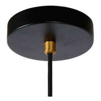 Lucide SELIN 35cm Pendelleuchte schwarz, 1xGU10, 220-240V LED, E27 Fassung