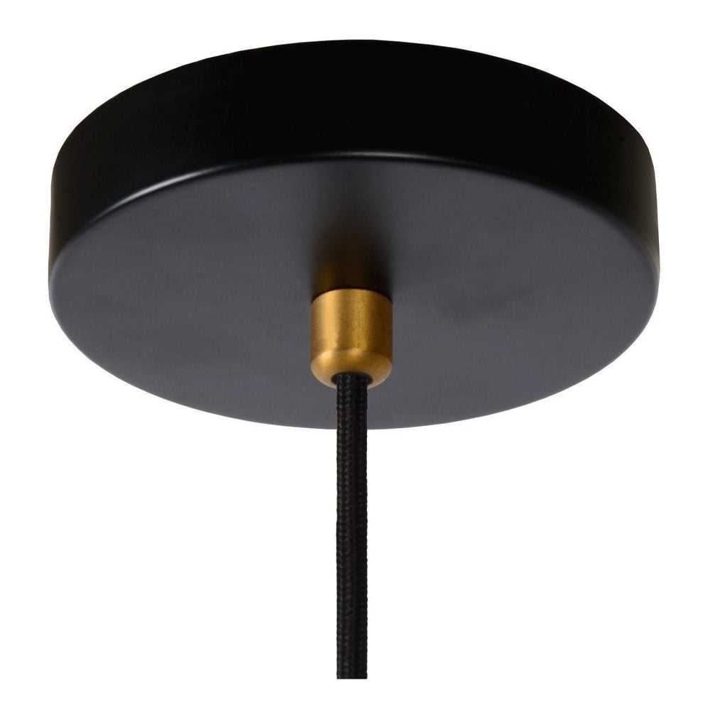 Lucide SELIN 35cm Pendelleuchte schwarz, 1xGU10, 220-240V LED, E27 Fassung