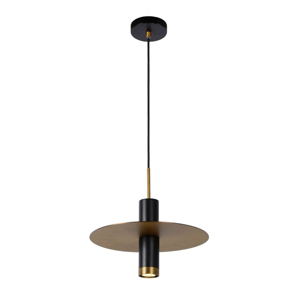 Lucide SELIN 35cm Pendelleuchte schwarz, 1xGU10, 220-240V LED, E27 Fassung