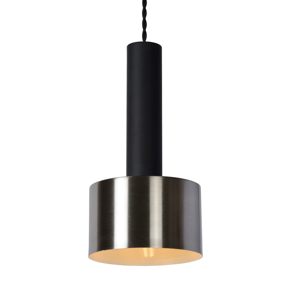 Lucide TEUN schwarze LED-Pendelleuchte Ø13cm E27 Fassung Tsong Aluminium