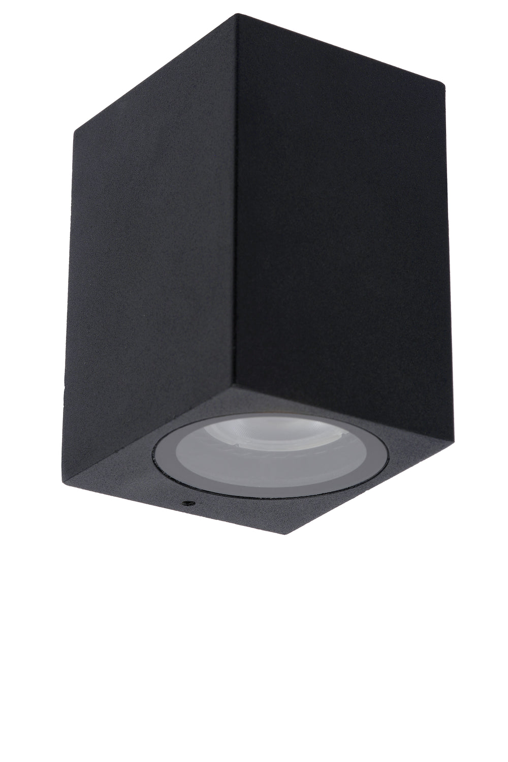 Lucide ZARO Außen- und Innenwandleuchte, 1xGU10, IP44 Schwarzes Aluminium quadratisches Design, 220-240V, moderner Stil