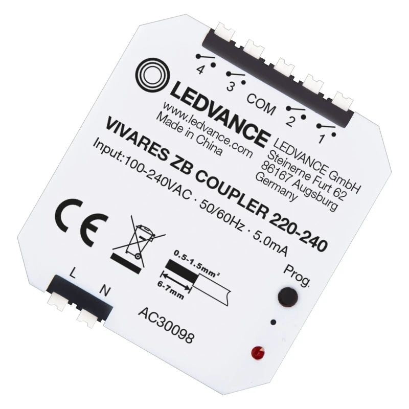 Vivares LED light control system coupler 220-240V, lightweight design, easy installation