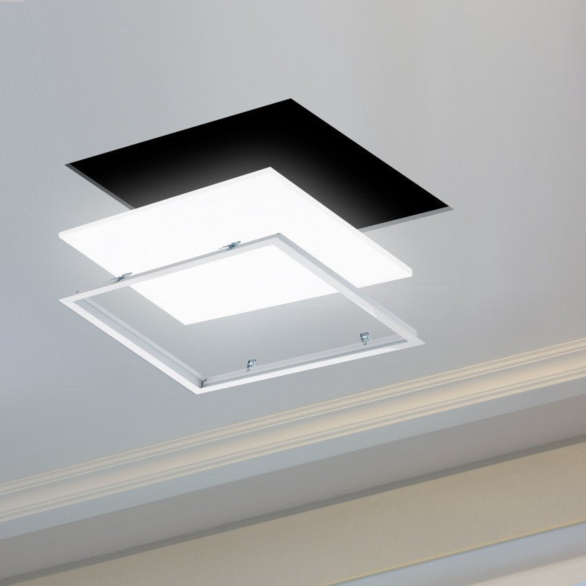 LCB LED panel 120x30cm recessed frame system white aluminium IP20 220-240V AC