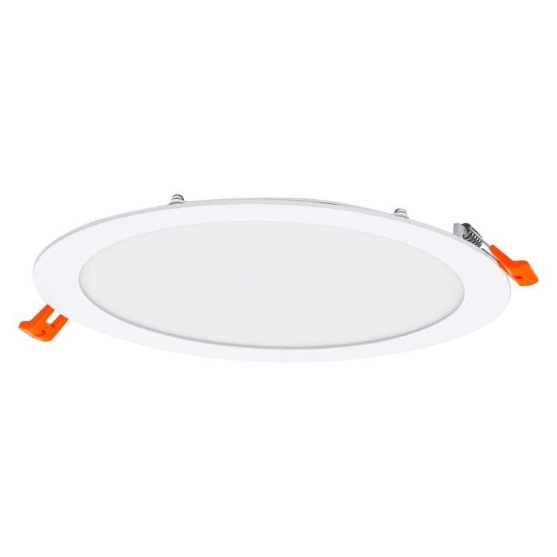 Slim LED Einbauleuchte 22W 4000K 2000 Lumen Weiß rund Einbau 225mm Ausschnitt 200mm 110° Abstrahlwinkel