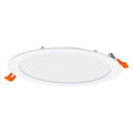 LED Downlight Slim Recessed White 10.5W 1521 lumens 3000K 220-240V IP20 Aluminium Ø225mm Cutout 200mm