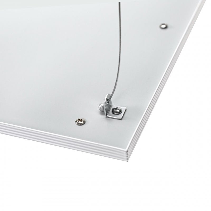 Spectrum Aufhängeset für LED-Deckenleuchte 600x600mm silber Stahl, ideal für Spectrum Algine Int Installation