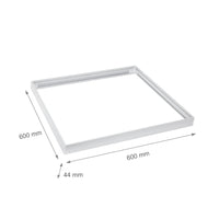 Spectrum algine 600x600mm LED Deckenleuchte weiß Aluminium für Büroräume, kalte Umgebung -20/+40, 2 Jahre Garantie