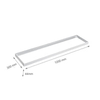 Spectrum LED-Rahmen für Aufbauleuchte 300x120mm weiß, energiesparendes Design für optimale Raumbeleuchtung