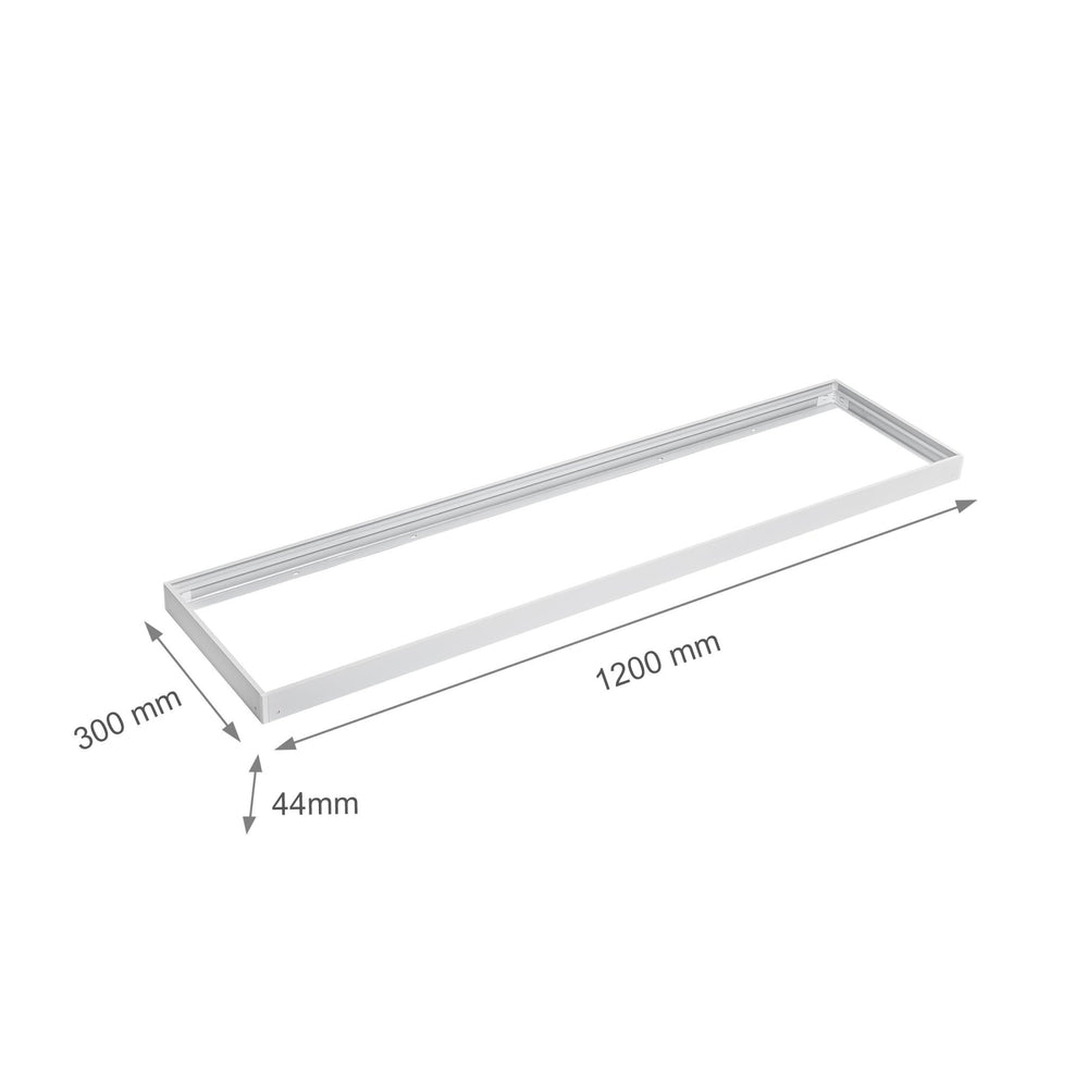 Spectrum LED-Rahmen für Aufbauleuchte 300x120mm weiß, energiesparendes Design für optimale Raumbeleuchtung