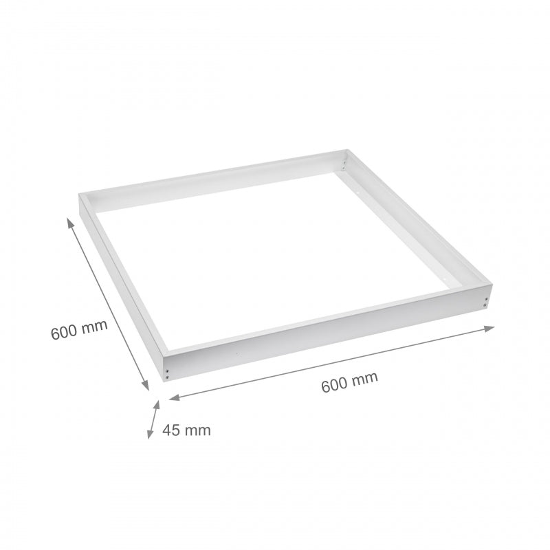 Spectrum Algine LED-Armatur 600x600mm, weiß, Aluminiumgehäuse, geeignet für Oberflächenmontage, langlebige Beleuchtung