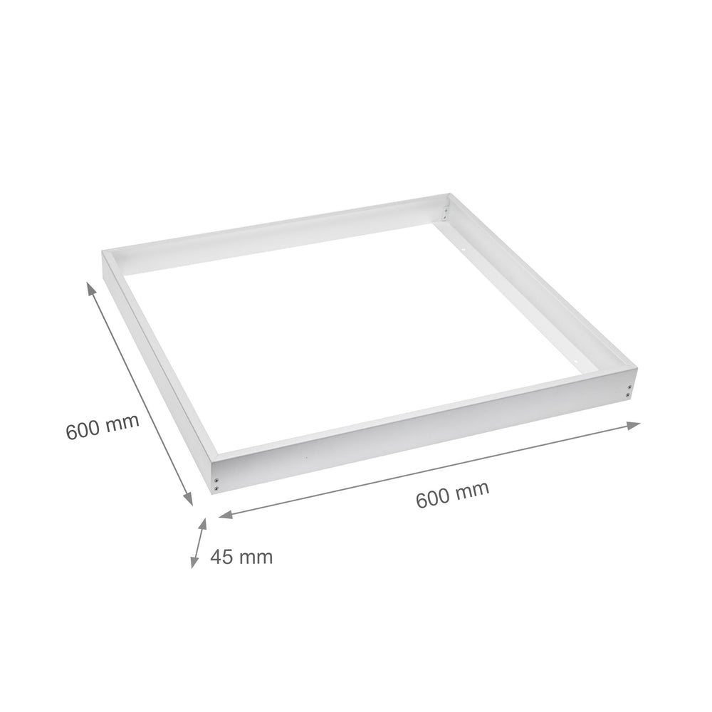 Spectrum Algine LED-Armatur 600x600mm, weiß, Aluminiumgehäuse, geeignet für Oberflächenmontage, langlebige Beleuchtung