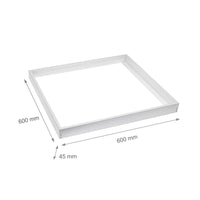 Spectrum Algine LED-Armatur 600x600mm, weiß, Aluminiumgehäuse, geeignet für Oberflächenmontage, langlebige Beleuchtung