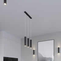 Aigostar LED Pendelleuchte Schwarz LOOPEZ 2xGU10 Fassung, Aluminiumgehäuse, 220-240V, IP20, CE RoHS