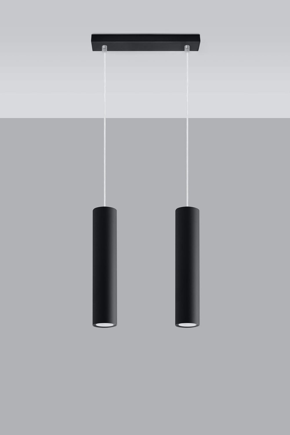 Aigostar LED Pendelleuchte Schwarz LOOPEZ 2xGU10 Fassung, Aluminiumgehäuse, 220-240V, IP20, CE RoHS