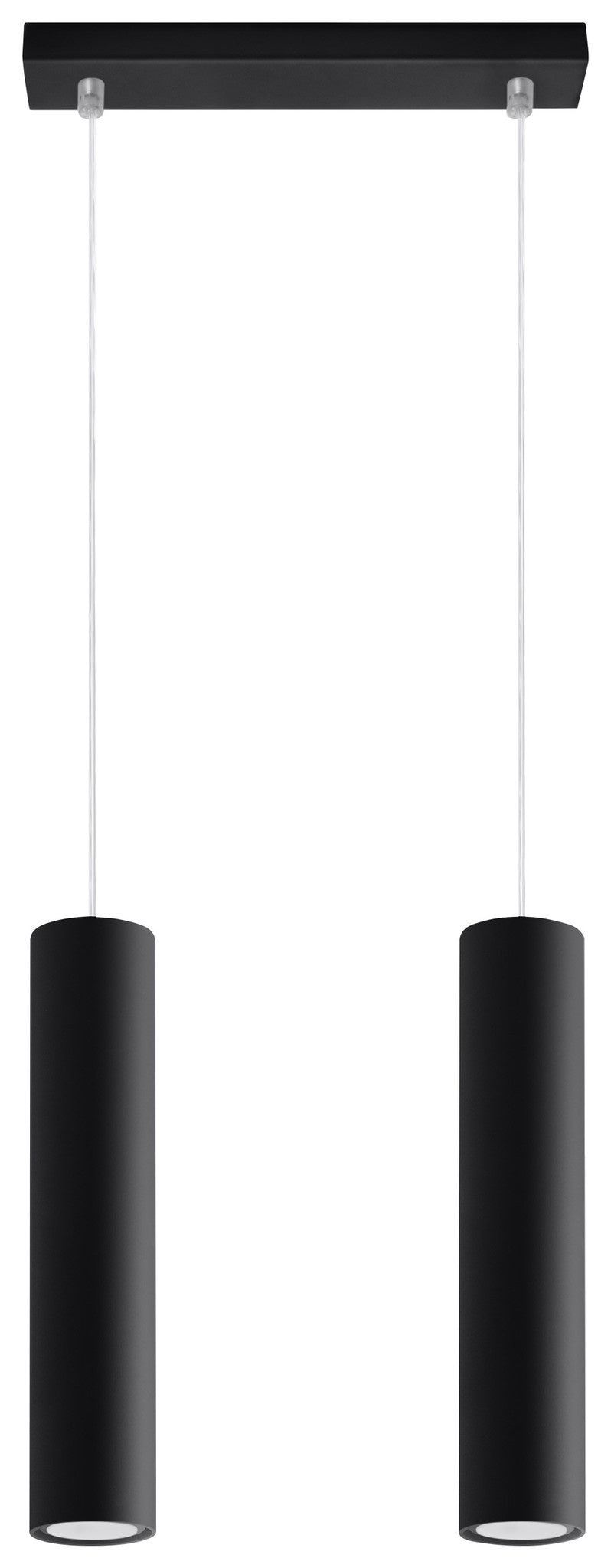Aigostar LED Pendelleuchte Schwarz LOOPEZ 2xGU10 Fassung, Aluminiumgehäuse, 220-240V, IP20, CE RoHS