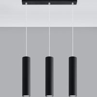 Aigostar LED pendant light Black LOOPEZ, 3 x GU10 socket, IP20, aluminium housing, CE RoHS certified