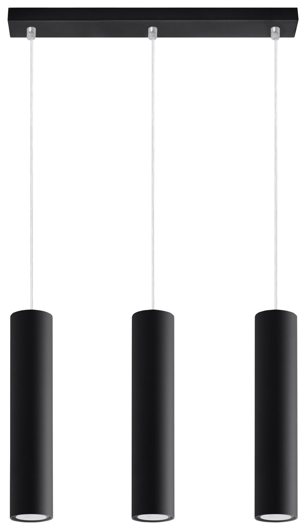 Aigostar LED pendant light Black LOOPEZ, 3 x GU10 socket, IP20, aluminium housing, CE RoHS certified