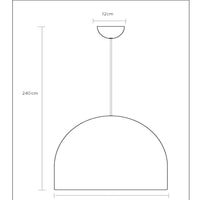 Lucide AKRON LED Pendelleuchte E27 50W matt gold Aluminium 60mm