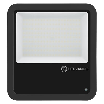 LED-Flutlicht mit Dämmerungssensor schwarz 100W 15000 Lumen 100d 4000K kaltweiß IP66 Lichtsensor