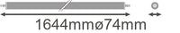 Ledvance LED damp proof luminaire 1500mm 50W 4000K 6500 lumens IP67 IK06 Cool White surface mount